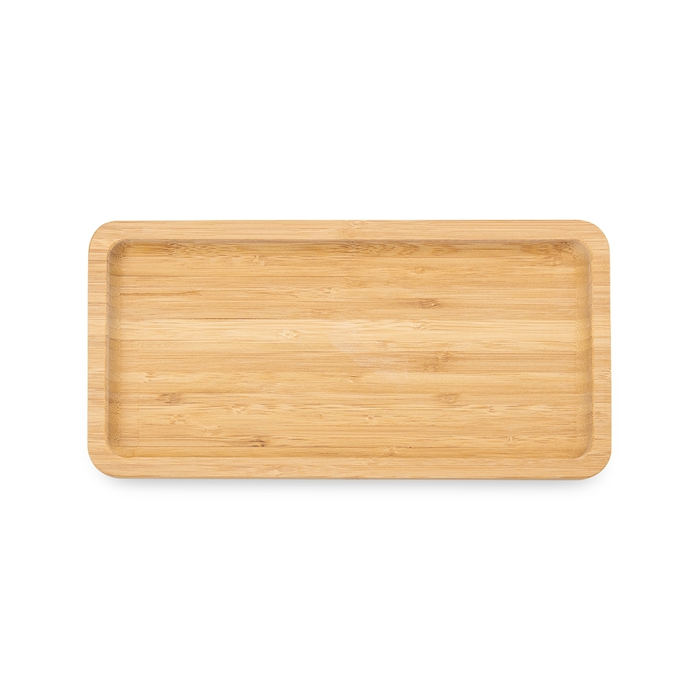 - Huble Brindes Corporativos Petisqueira Personalizada de Bambu Retangular 26x13cm - HUBZB-18616 - Imagem 2