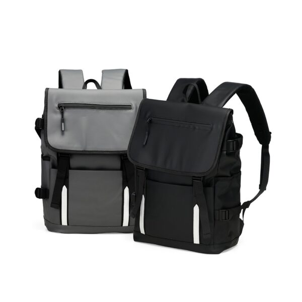 Mochila personalizada couro sintético 18L preto corporativa