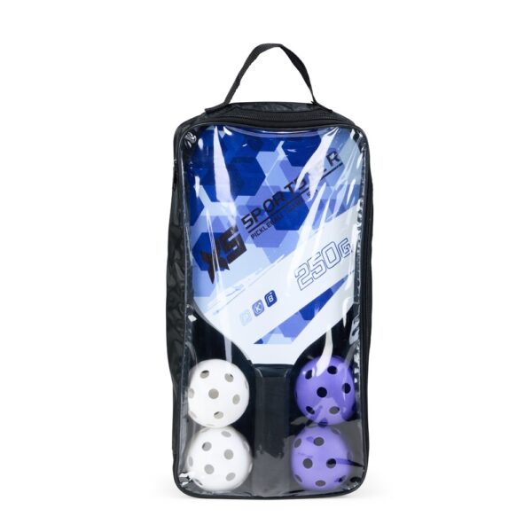 Kit pickleball corporativo azul e branco gravação silk