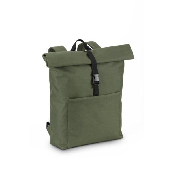 Mochila corporativa roll-top preta para notebook