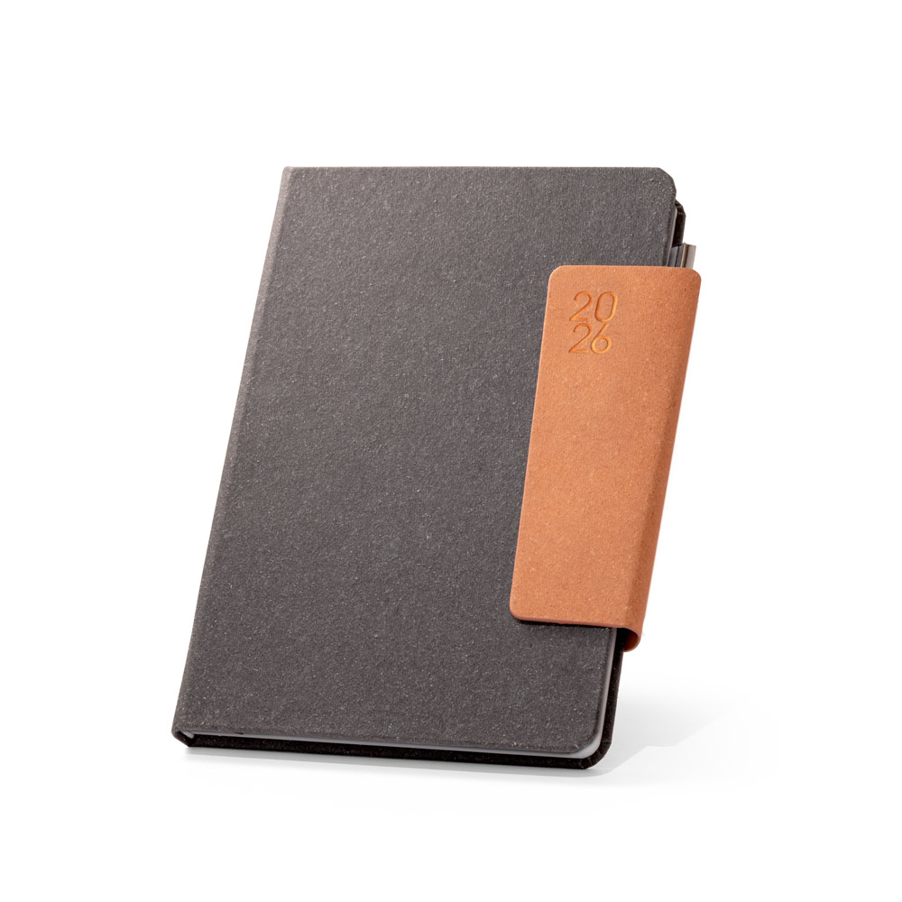 - Huble Brindes Corporativos (24x17 cm) | Agenda Personalizada Anual Pele Reciclada- HUBSP-66217 - Imagem 2