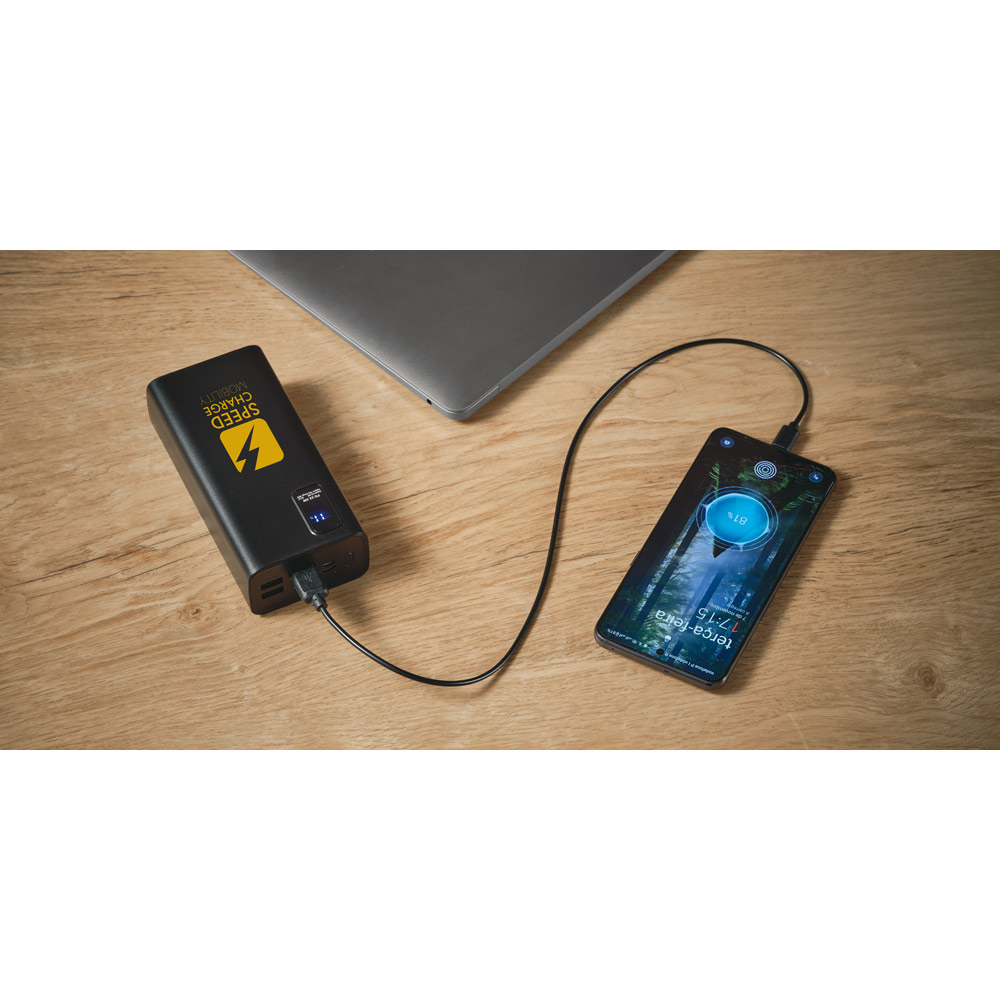 - Huble Brindes Corporativos Carregador Portátil Personalizado Bateria portátil - 30.000 mAh - HUBSP-97170 - Imagem 8