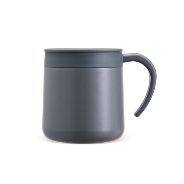 Caneca térmica preta inox 300ml com logomarca