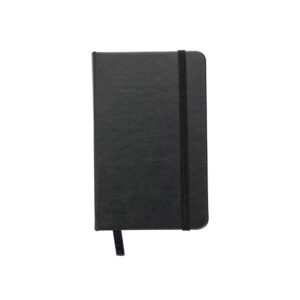 Caderno Personalizado Tipo Moleskine Couro Sintético 14,4x8,8cm
