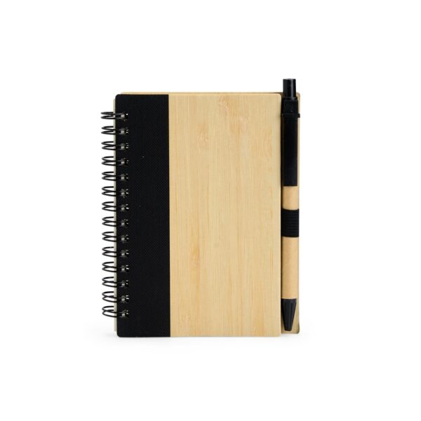 Caderno corporativo verde pauta gravação silk brinde