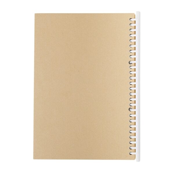 Caderno B5 capa kraft personalizado UV digital corporativo