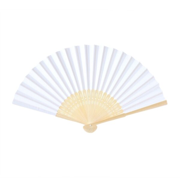 Leque corporativo pink com impressão silk promocional