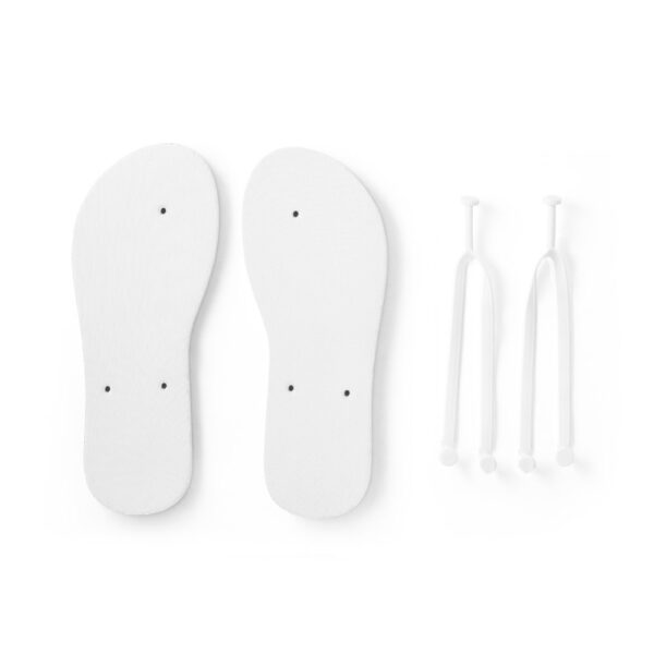 Chinelo EVA branco personalizado sublimação para eventos
