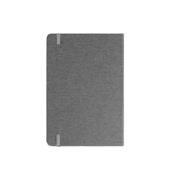 Caderno corporativo bege capa dura PET personalizado