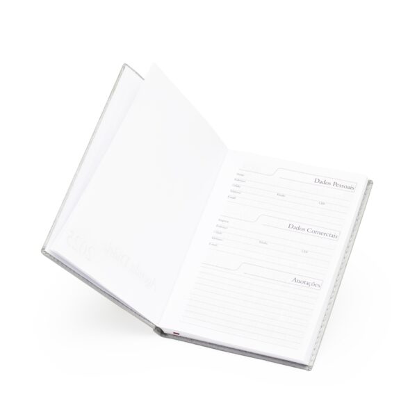 Agenda personalizada anual rosa silk para empresas