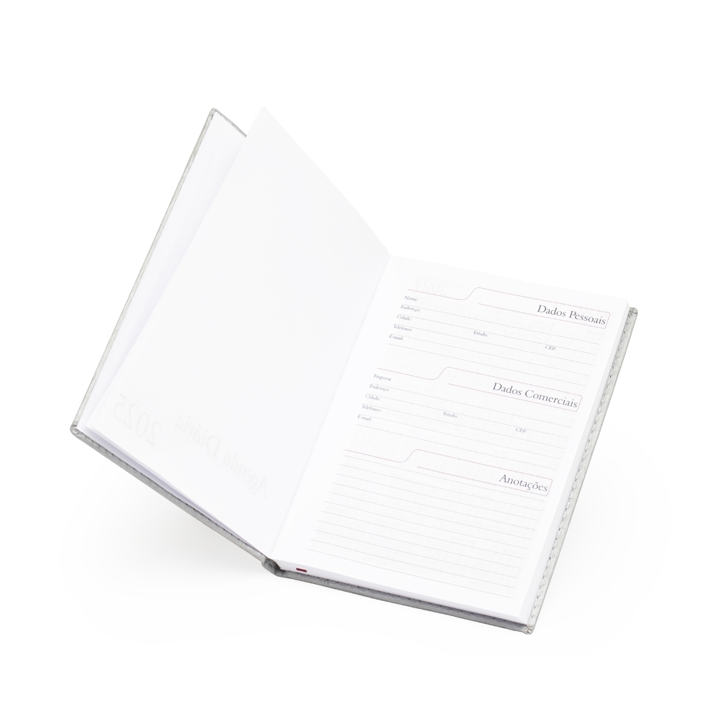 - Huble Brindes Corporativos (20x14 cm) | Agenda Personalizada Diária Anual Couro - HUBZB-12323 - Imagem 6
