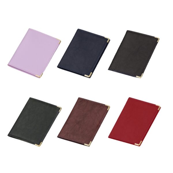 Porta documento personalizado couro sintético preto silk