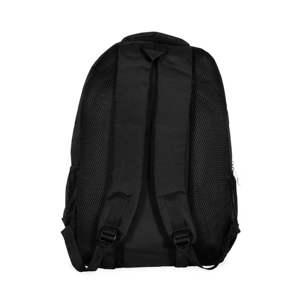 Mochila preta personalizada placa de metal corporativa