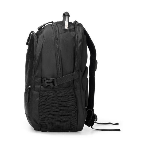 Mochila preta personalizada silk para empresas 23L