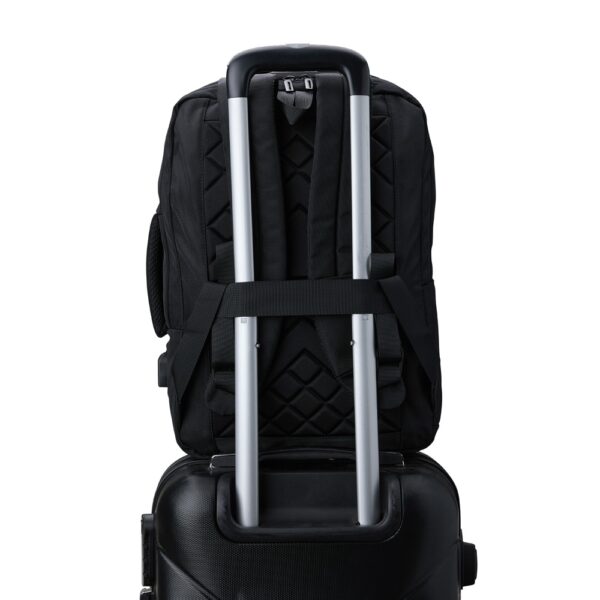 Mochila preta personalizada silk para brindes B2B