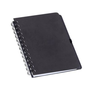 Caderno Ecológico Personalizado Kraft sem Pauta Porta Caneta 17,8x14,7cm