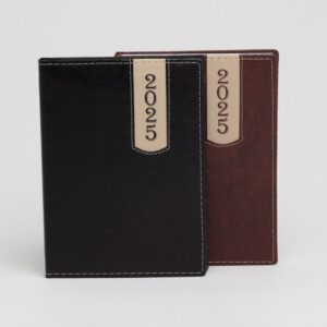 (20x14 cm) | Agenda Personalizada Diária Anual Couro - HUBZB-14461