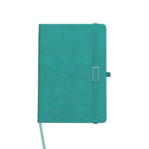 Caderno Personalizado Emborrachado com Pauta Porta Caneta 21,2x14,5cm