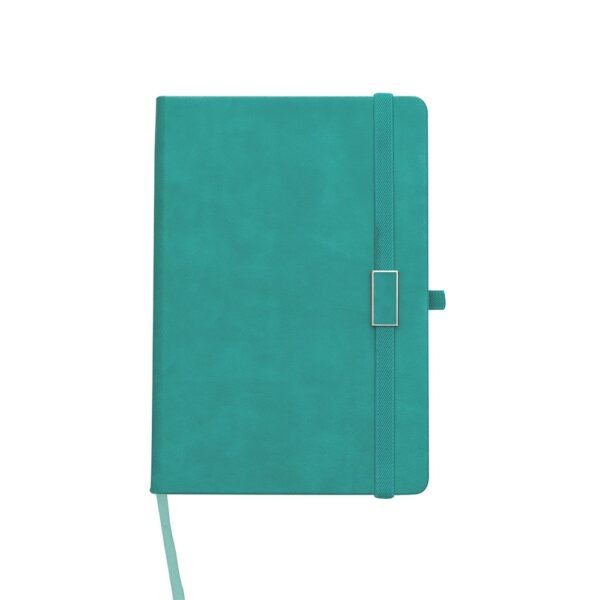 Caderno Personalizado Emborrachado com Pauta Porta Caneta 21,2x14,5cm