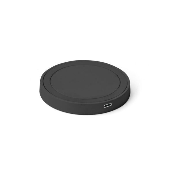 Carregador sem fio preto personalizado silk screen B2B