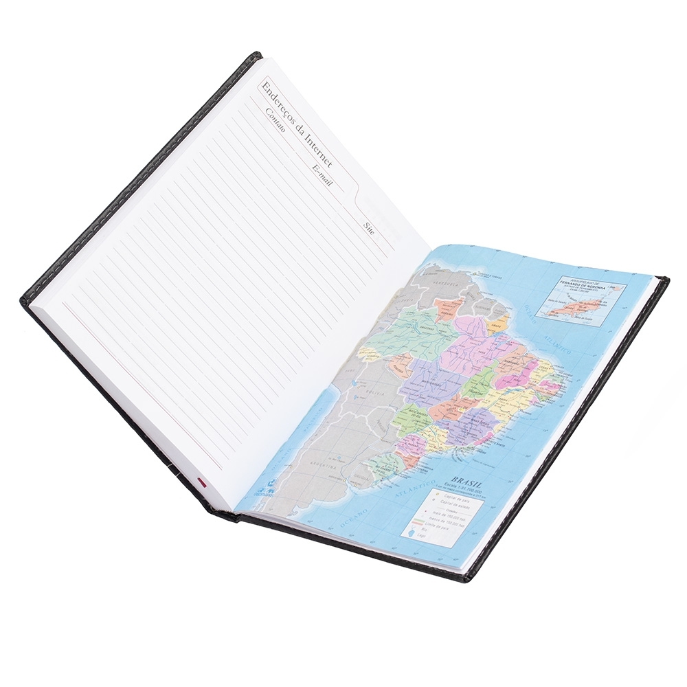 - Huble Brindes Corporativos (20x14 cm) | Agenda Personalizada Diária Anual Couro - HUBZB-13287 - Imagem 9