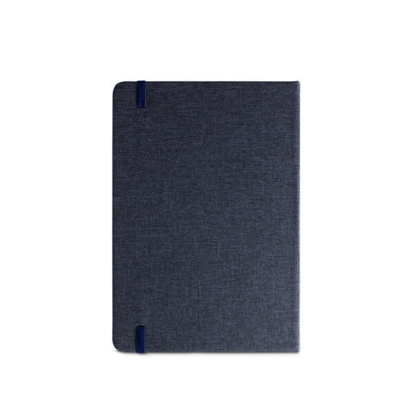 Caderno azul marinho capa dura personalizado transfer B2B