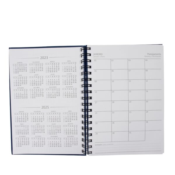 Caderno cromato laranja para brindes com logo silk
