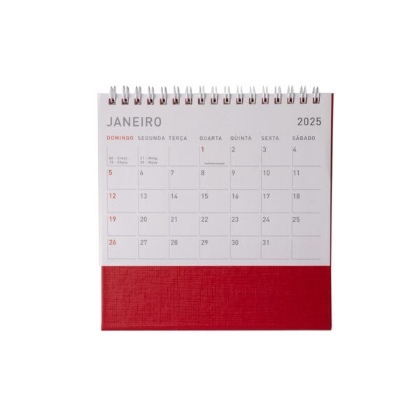 Brinde corporativo calendário personalizado silk colorido