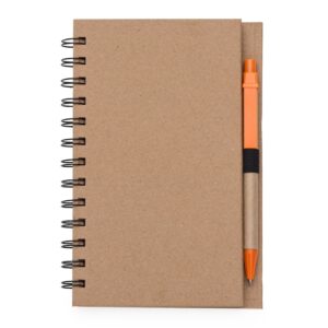 Bloco de Notas Personalizado Capa Dura com Autoadesivos e Caneta 18,2×12,1cm