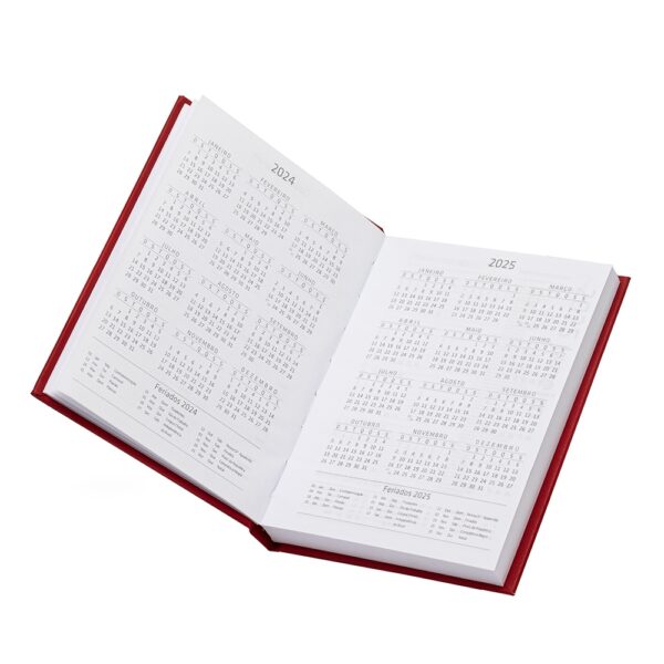 Agenda personalizada preta gravação UV digital brinde