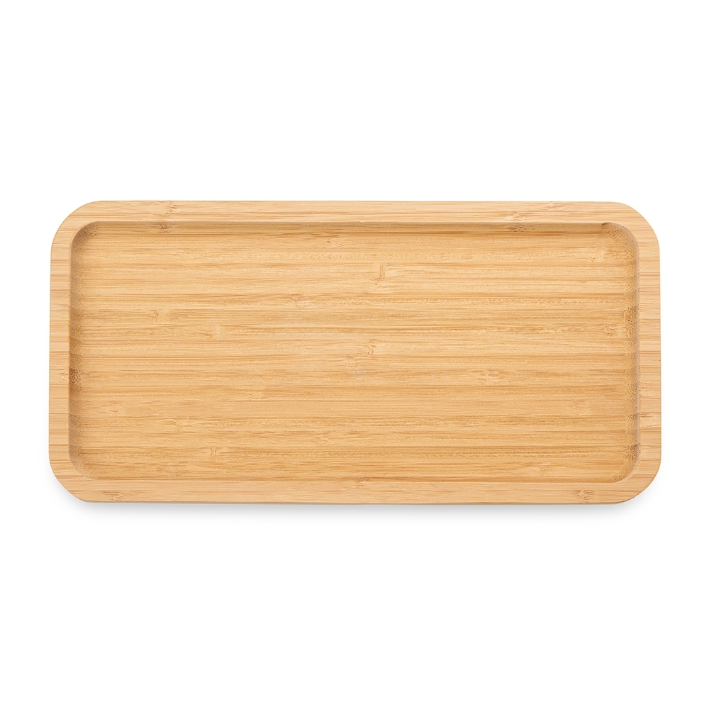 - Huble Brindes Corporativos Petisqueira Personalizada de Bambu Retangular 30x15cm - HUBZB-18617 - Imagem 2