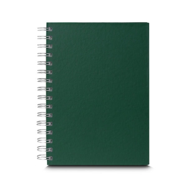 Caderno A5 azul gravação silk brinde empresarial