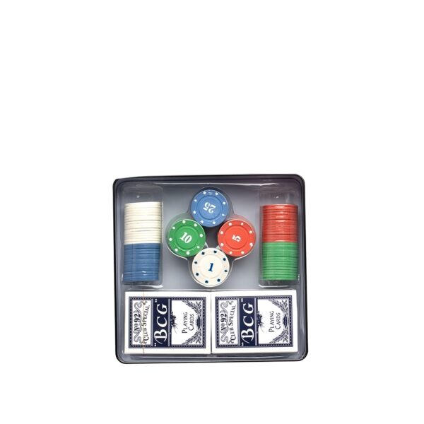 Kit poker 100 fichas preto personalizado com logo silk