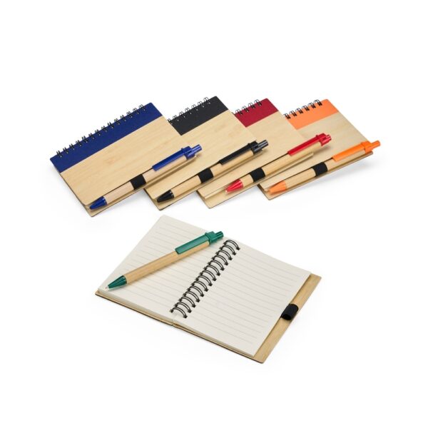 Caderno ecológico personalizado com pauta 13x9 azul