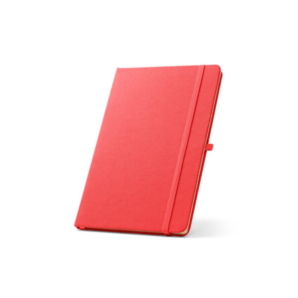 Caderno personalizado vermelho A5 capa dura brinde empresarial