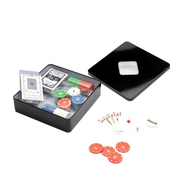 Brinde corporativo kit poker preto com gravação laser