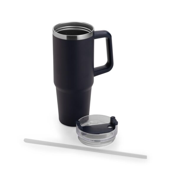 Caneca personalizada laranja 900ml brinde empresarial