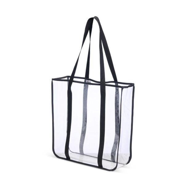 Sacola plástica transparente personalizada com logo silk