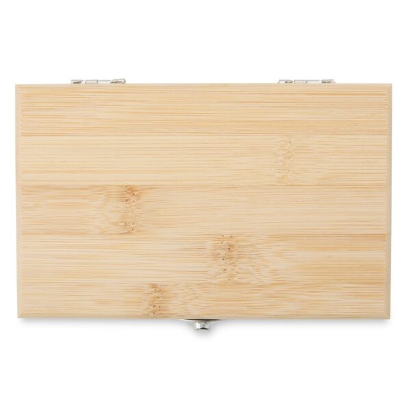 Conjunto vinho bambu personalizado silk logo empresa