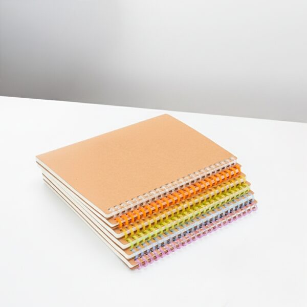 Caderno personalizado kraft 14x20 com logo silk screen