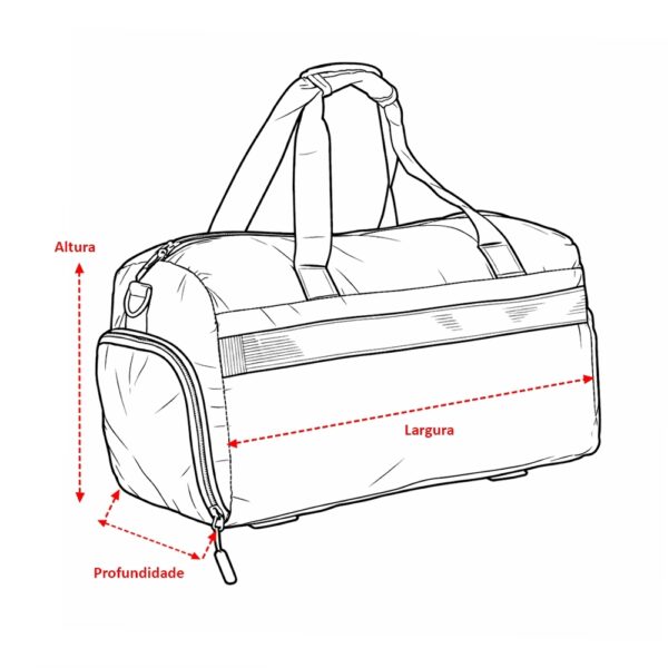 Bolsa Oxford cinza personalizada brinde executivo viagem