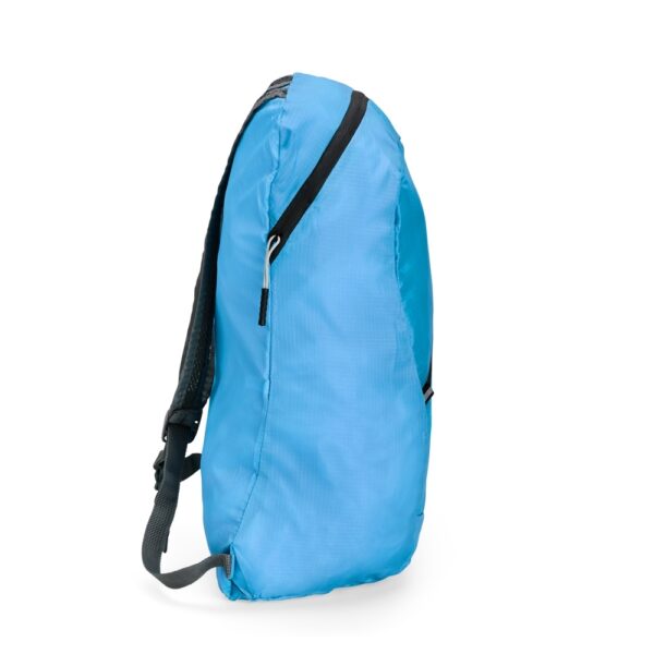 Mochila poliéster dobrável personalizada azul escuro