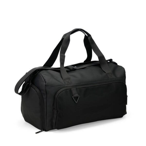 Bolsa viagem personalizada couro sintético 32L preta