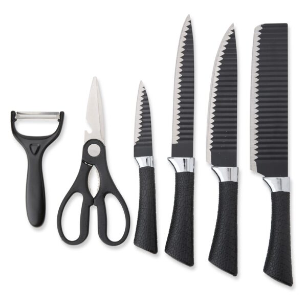 Kit churrasco corporativo preto gravação laser 6 peças
