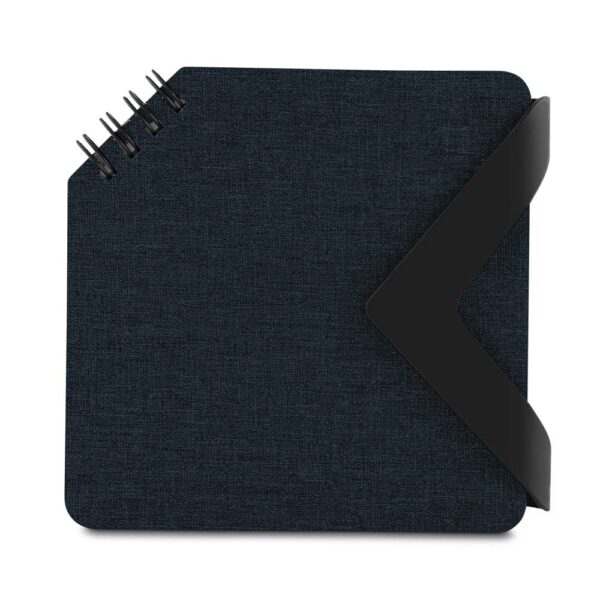 Mini caderno preto com gravação silk para brindes empresariais
