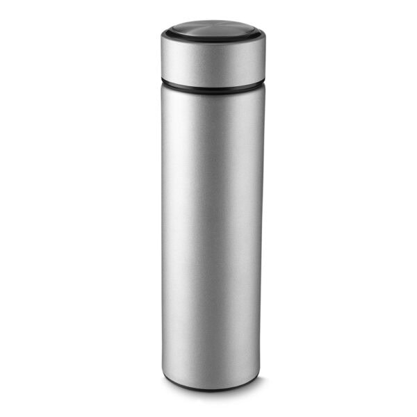 Kit brinde garrafa inox preta gravação laser corporativa