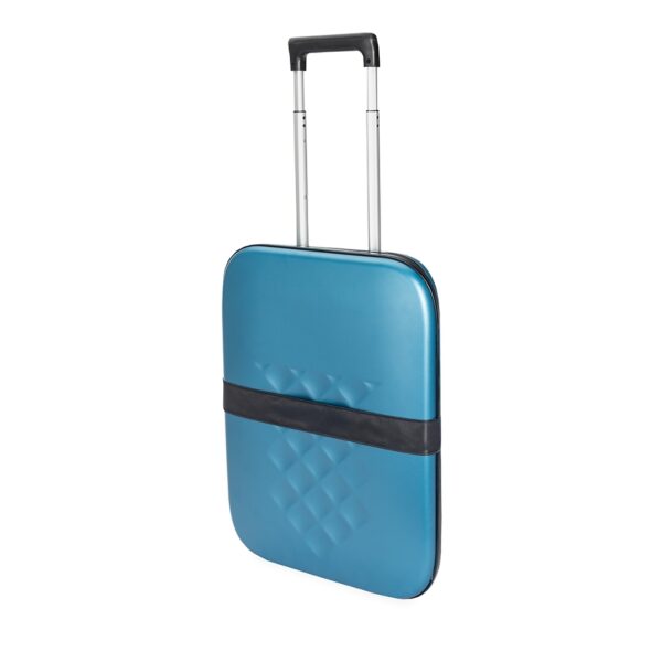 Mala corporativa azul 40L com logo em silk screen