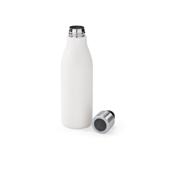 Garrafa inox personalizada branca brinde empresarial 500ml