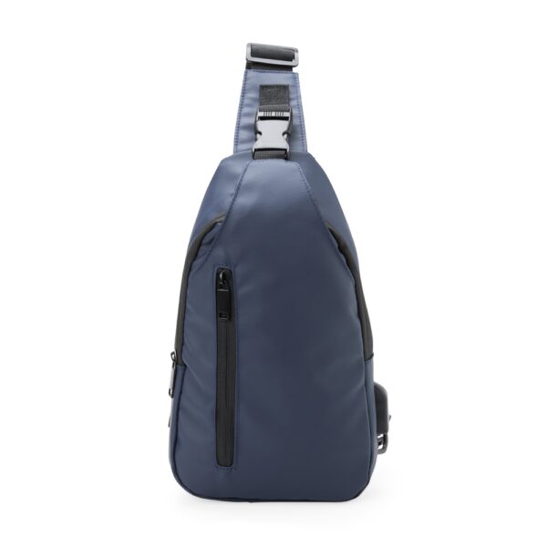 Mochila ombro corporativa azul 5L transfer para eventos