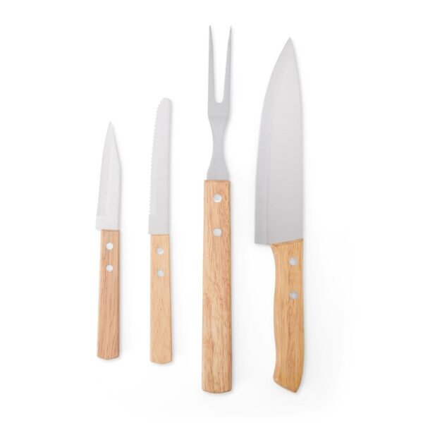 5 peças churrasco personalizadas com logomarca preta